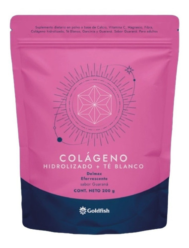 Colágeno Goldfish Con Té Blanco, Calcio, Vit C, Magnesio