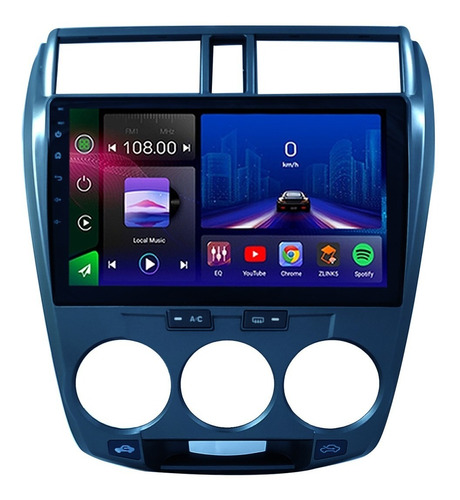 Stereo Gps Android Pantalla Camara Honda City 2+32 Carplay