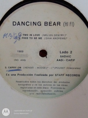 Vinilo Dancing Bear Hi Fi Pouset Melvin Gentry Kip Kaplan E1