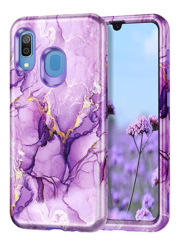 Funda Para Samsung Galaxy A20/a30 - Marmol Violeta