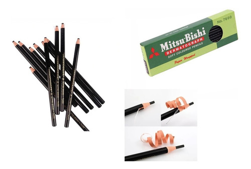 Imagen 4 de 10 de Kit Microblading Tebori, Compas O Regla Y Lapiz Dermografo
