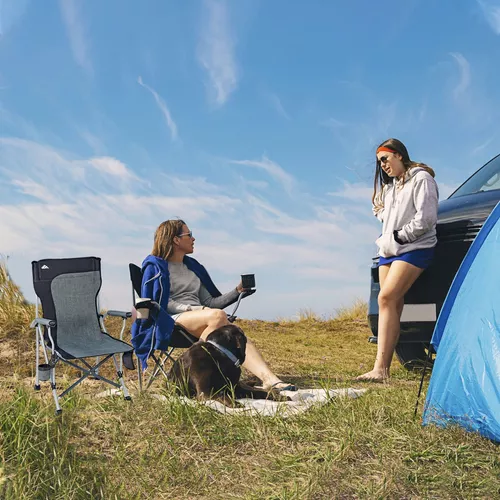 Silla plegable de Camping Ligera | Silla de exterior ideal para Acampada,  Picnic o Pesca | Sin reposabrazos