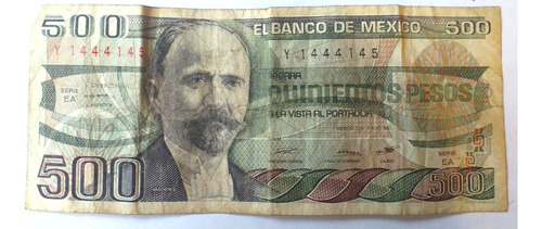 Billete De 500 Pesos Madero 1984