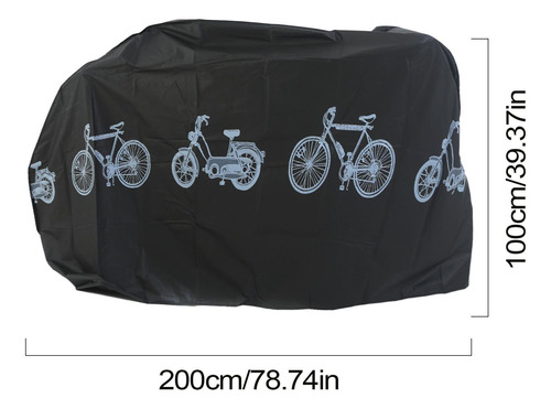 Lona Impermeable Para Bicicleta Cubierta De Almacenamiento R