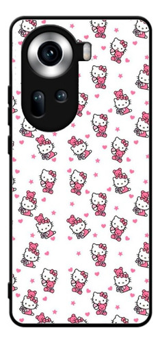 Funda Diseño Dibujos Animados Kitty Rosa Fresa Para Oppo
