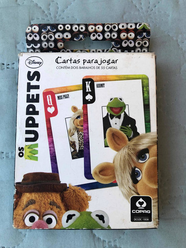 Jogo De Baralhos Muppets Copag Jogo De Cartas 2 Jogos
