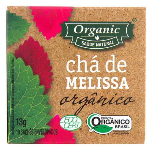 Chá Orgânico Melissa Organic 13g