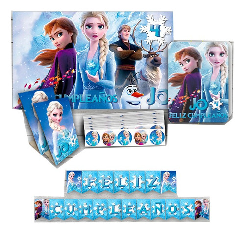 Pack Personalizado De Cumpleaños Ana Y Elsa
