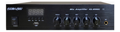Amplificador De Audio Labs Adl-m2060u Usb Mp3 Bt Usb 45w Color Negro