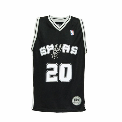 Camiseta Nba San Antonio Spurs Manu Ginobili Negra