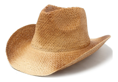 Sombrero Cowboy Mujer Calado Fibra Playa Verano