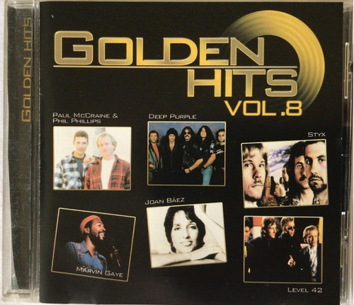 Golden Hits. Vol. 8. Cd Original Usado. Qqg. Ag.