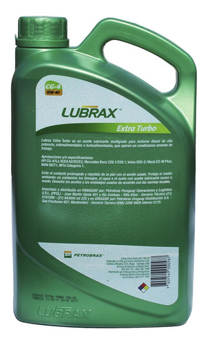 Aceite Motor Extra Turbo Sae 15w-40