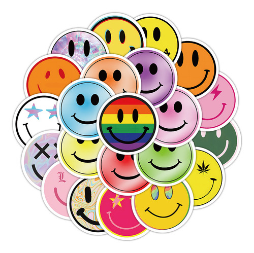 Emojis Caritas 60 Calcomanias Stickers De Pvc Vs Agua Face