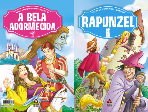 Revista em Quadrinhos Clássicos - A Bela Adormecida + Rapunzel, de On Line Editora. Editorial Online, tapa mole, edición 1 en português, 2023
