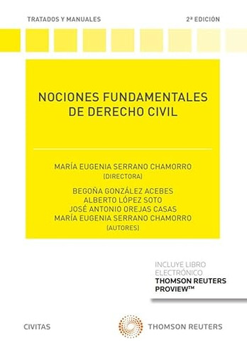 Nociones Fundamentales De Derecho Civil Papel   - Serrano Ch