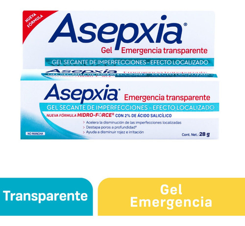 Gel Secante Spot Asepxia Transparente 28g Genomma Lab