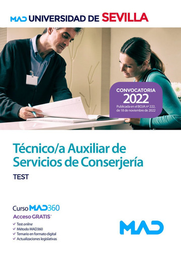 Libro Tecnico Auxiliar Conserjeria Test Univeridad Sevill...
