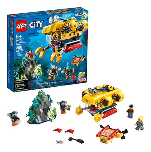 Lego City Ocean Exploration Submarino 60264, Con Submarino