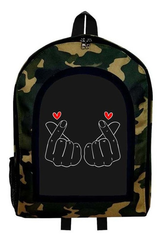 Mochila Camuflada Kpop Modelo 26