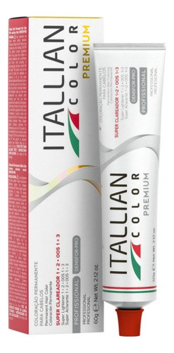 Coloração Itallian Color Professional 60g Várias Cores Tom 10.01 Loiro Platina Natural Cinza