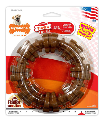 Anillo Texturizado Chew Toy Nylabone Power Chew Para Perros