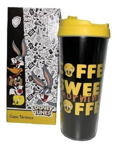 Copo Plástico Térmico 500 Ml Piu Piu Looney Tunes - Urban