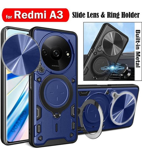 Funda Uso Rudo Soporte Magnético Para Xiaomi 15 Ultra + Mica
