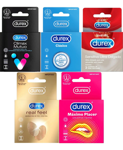Durex 54 Condones Surtidos