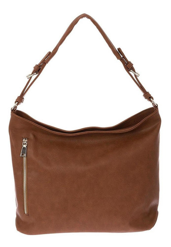 Conjunto De Bolsa Para Dama Hobo Y Cartera Jennyfer Original Color Marrón Diseño De La Tela Liso