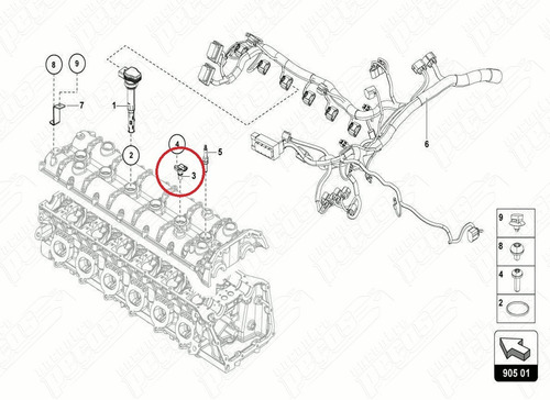 Sensor Pressão Combustível Audi A3 1.8 Tfsi 2013-2016