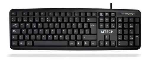Teclado Aitech Para Pc Usb Ai-k11 Color del teclado Negro
