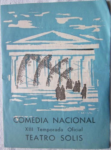 Antiguo Programa Teatro Solis Comedia Nacional 1947 1959