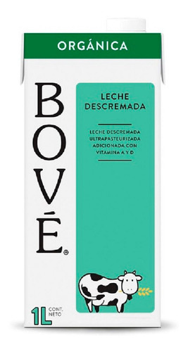 Leche Bové Descremada Organica 1l