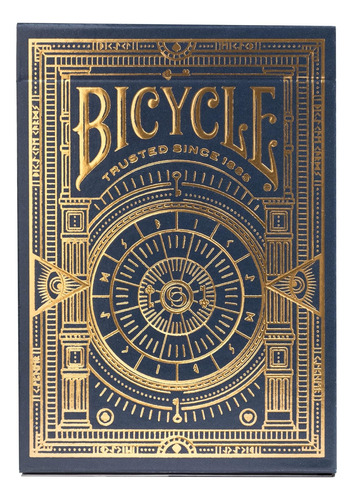Bicycle Cypher Premium Negro Cartas De Juego, Oro Foil, E...