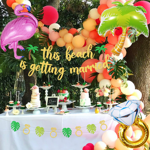 Kit Decoracion Para Despedida De Soltera Globos Y Cartel 6pz
