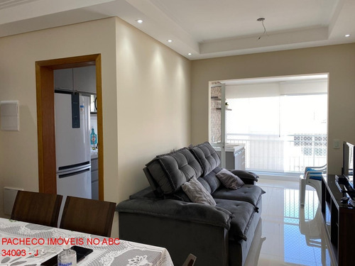 Apartamento 02 Dormitórios Moveis Planejados 74m C/suíte 1vg Terraces - Centro Sbc - Ap216v - 34528281