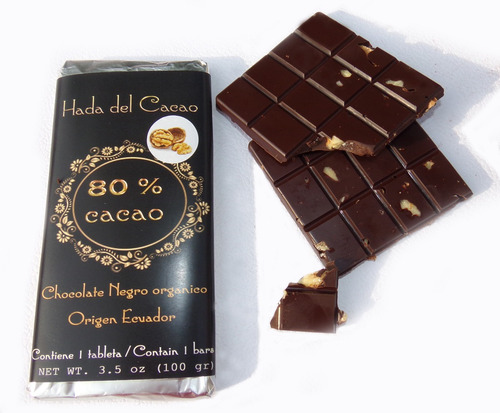 Imagen 1 de 7 de Pack X 10 Chocolate 80% Cacao Stevia Diet C Frutos Vs X 1 Kg