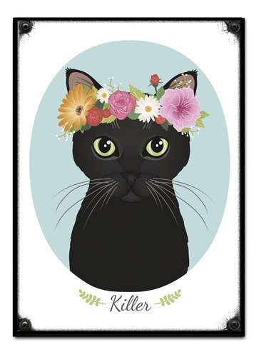 #642 - Cuadro Decorativo Vintage 30 X 40 - Gato Cat Poster