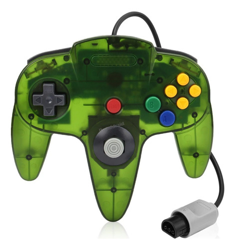 Control Para N64-snes-gamecube Verde Transparente