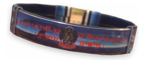 Brazalete Azul Buda Tipo Piel Con Sublimado