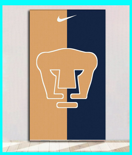 Cuadro Decorativo Club Pumas Universidad Futbol 29x50 Cm 