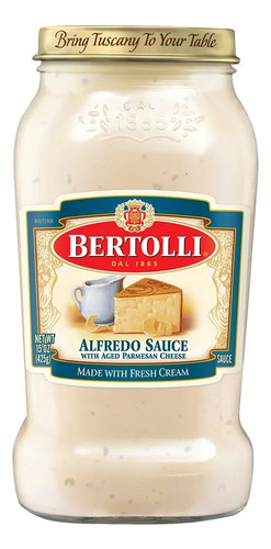 Salsa Alfredo Bertolli Con Queso Parmesano 425 G