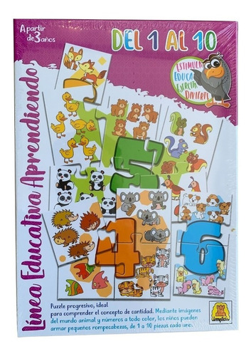 Imagen 2 de 2 de Juego Educativo - Del 1 Al 10 - Implas Art. 334