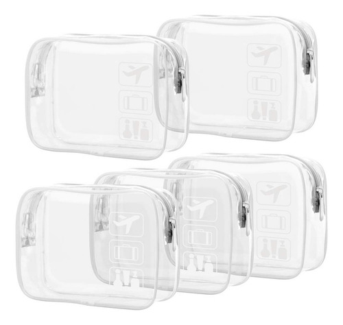 Packism Bolsa Maquillaje Transparente Con Cremallera - 5