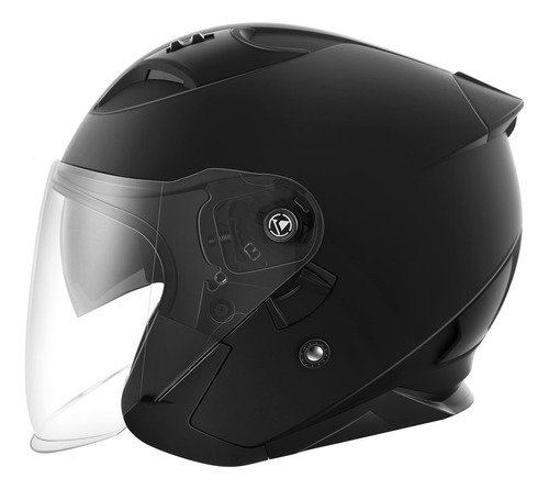 Yema Ym-637 - Casco De Cara Abierta Para Motocicleta, Aproba