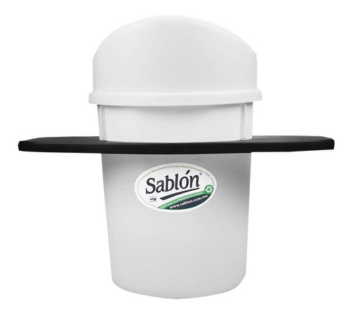 Bote De Basura Balancín Mini 3l Blanco Con Base Soporte