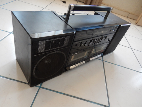 Sanyo C35 Boombox Radio Grabadora Doblle Cassettera Japones Negro (Usado)