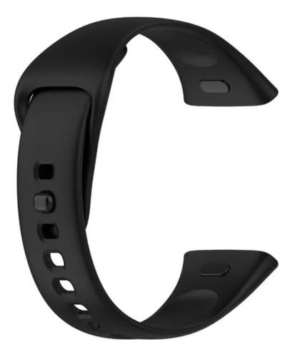 Malla Correa Siliconada Para Smartwatch Xiaomi Redmi Watch 3 Negro