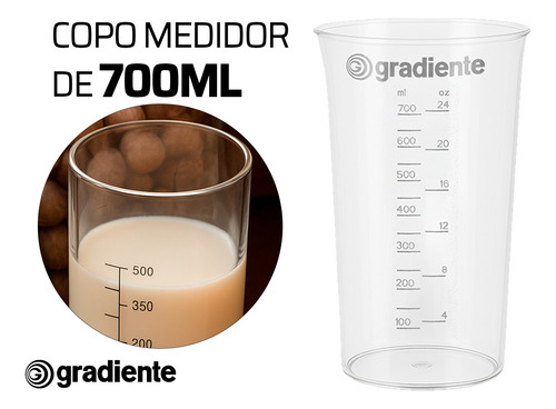 Mixer Gradiente Powder 600 Cobre Collection 600w Com Copo
